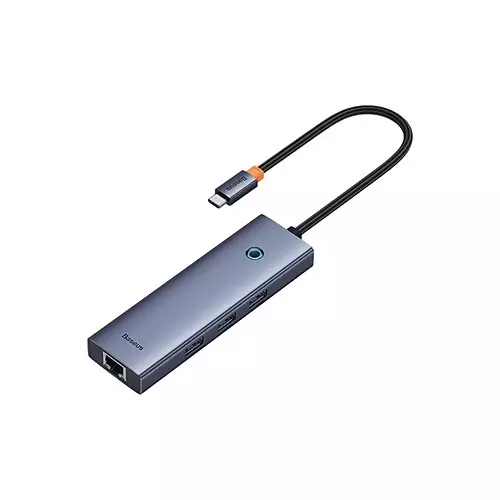 Baseus Flite Series 6-Port HUB Docking Station Grey-gallery-1