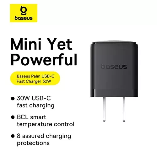 Baseus Charger Palm Series 30W Type-c PD Fast Charger-gallery-1