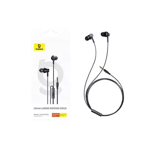 Baseus Encok HZ11 3.5mm Wired Black Earphone-gallery-1