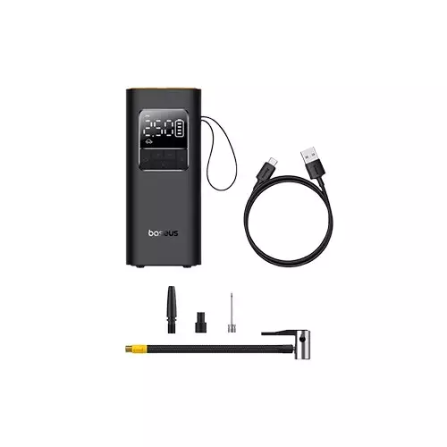 Baseus SuperMini Pro Series Wireless Cluster Black Car Inflator-gallery-2
