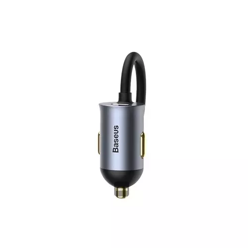 Baseus CCBT-A0G 2x USB / 2x USB Type C 120W PPS Share Together Gray Fast charging car charger-gallery-2