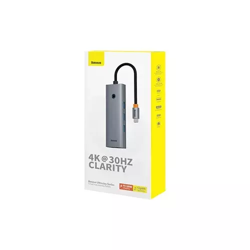 Baseus B00052802811-00 UltraJoy Series 6 Port Multi-Functional Type-C Hub-gallery-3