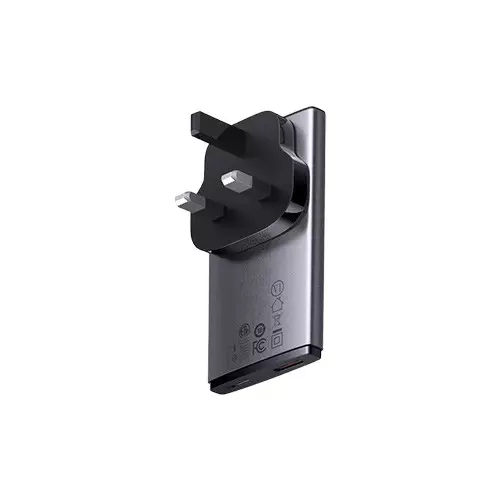 Baseus GaN5 Pro CCGP150113 USB & USB-C 65W Charger Gray-gallery-2