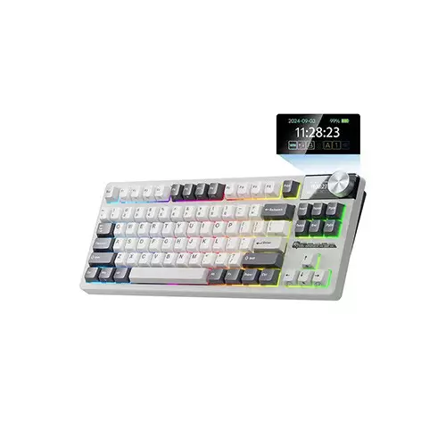 Royal Kludge RK S85 Tri Mode RGB Mechanical Gaming Keyboard (Beige Switch)-gallery-1