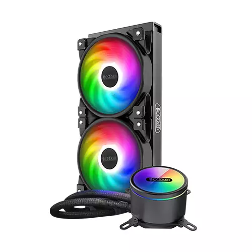 PCCOOLER GI-CX240 240mm ARGB AIO Liquid CPU Cooler