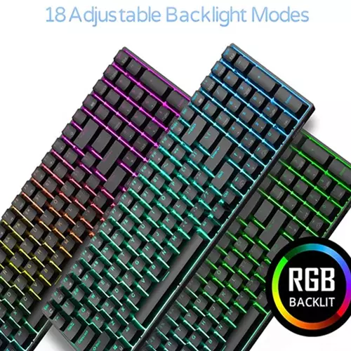 RK ROYAL KLUDGE RK100 Wireless Tri-Mode Mechanical Keyboard (Red Switch)-gallery-2