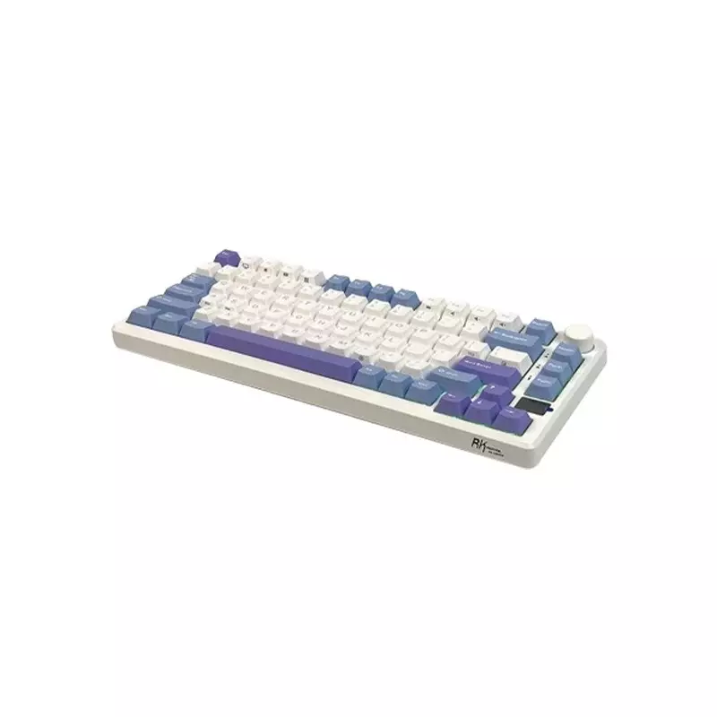 Royal Kludge RK M75 Tri Mode RGB Silver Switch Mechanical Gaming Keyboard (Taro Milk)-gallery-2