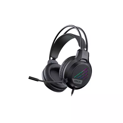 iMICE HD-460 RGB GAMING USB HEADPHONE (BLACK)-gallery-1