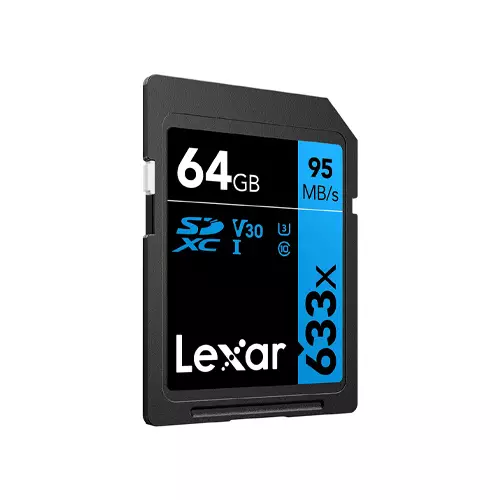 LEXAR 64GB PROFESSIONAL 633X UHS-I SDHC MEMORY CARD-gallery-1