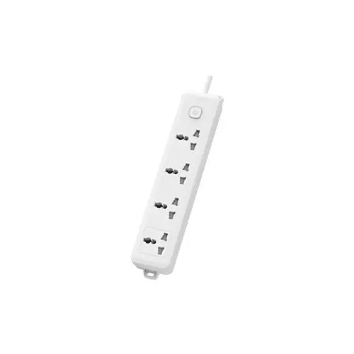 Deli CT703 2 Pin 4 Port 3 Meter Power Strip White