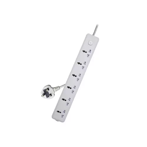 Deli CT705ES 3 Pin 6 Port 3 Meter Power Strip