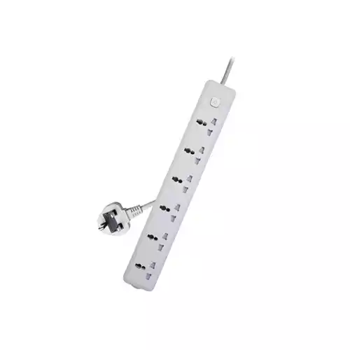 Deli CT705ES 3 Pin 6 Port 3 Meter Power Strip