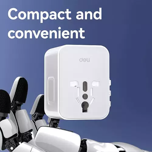 Deli ET766 25W Universal Travel Adapter-gallery-2