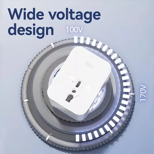 Deli ET766 25W Universal Travel Adapter-gallery-3