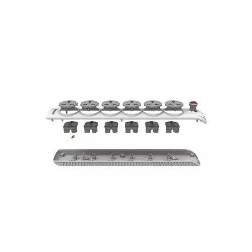 Huntkey SZN601 6 Port Copper Bar Universal Power Strip-gallery-3