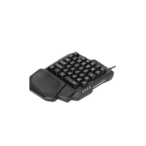 Jedel K601 RGB Portable Mini 35 Keys Single Hand Wired Gaming Keyboard-gallery-2