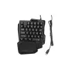 Jedel K601 RGB Portable Mini 35 Keys Single Hand Wired Gaming Keyboard-gallery-1