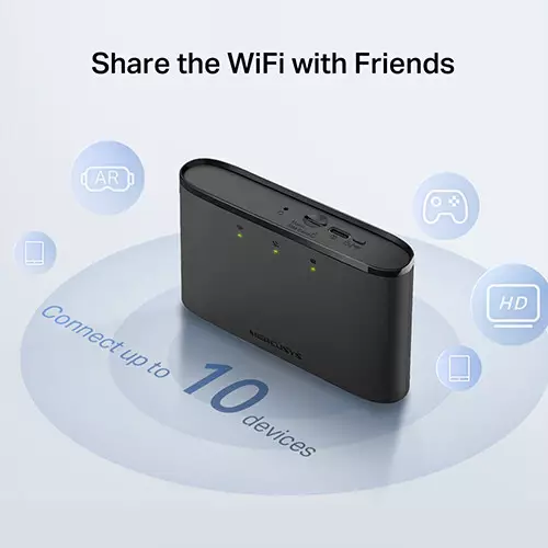Mercusys MT110 4G LTE 150 Mbps Mobile Wi-Fi Pocket Router-gallery-4