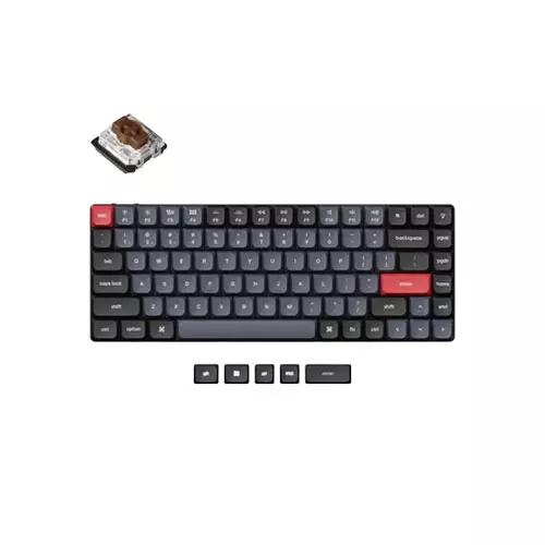 KEYCHRON K3 PRO QMK/VIA FULLY ASSEMBLED RGB HOT-SWAPPABLE BROWN SWITCH WIRELESS CUSTOM MECHANICAL KEYBOARD