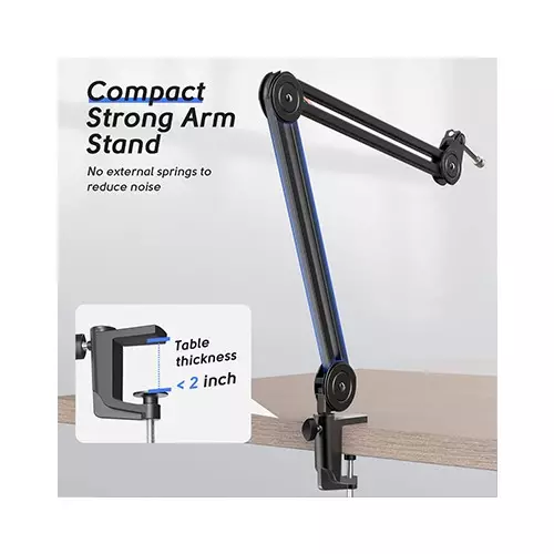 FIFINE BM63 15.5 Inch Boom Microphone Arm Stand-gallery-3