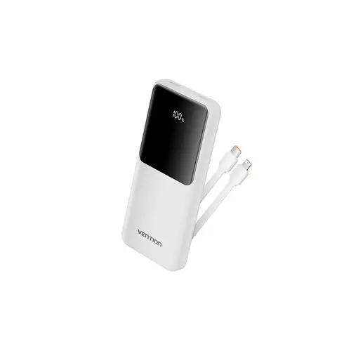 Vention FHOB0 10000mAh Built-in USB-C & Lightning Cables 22.5W Power Bank-gallery-1