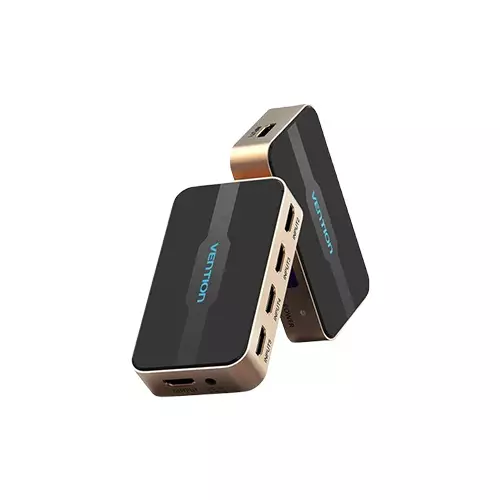 Vention HDMI ACDG0 Female to HDMI Female 5 in 1 out Gold Switcher-gallery-1