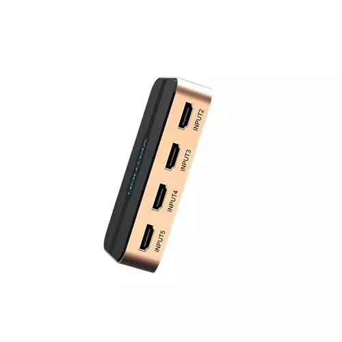 Vention HDMI ACDG0 Female to HDMI Female 5 in 1 out Gold Switcher-gallery-2