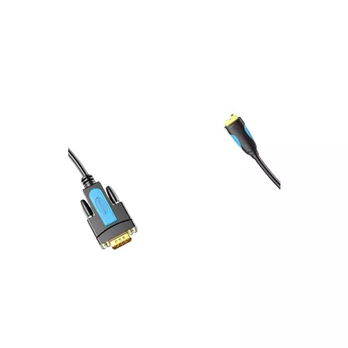 Vention VAS-C02-B150 1.5m USB To RS232 Serial Stylish Black Adapter-gallery-1