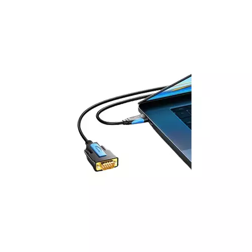 Vention VAS-C02-B150 1.5m USB To RS232 Serial Stylish Black Adapter-gallery-2