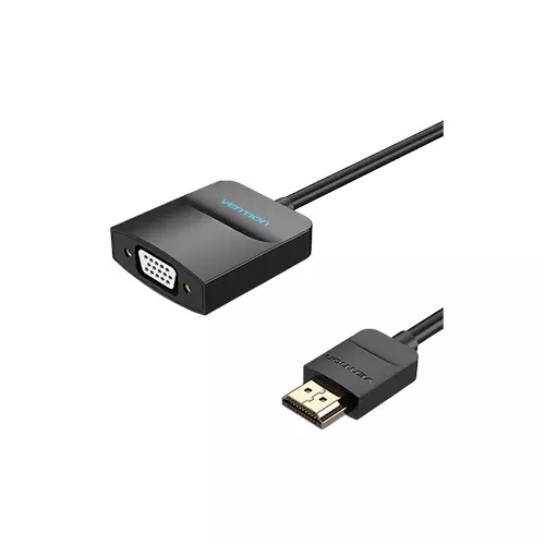 Vention 42154 0.15m HDMI To VGA Black Converter-gallery-1