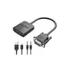 Vention ACNBB VGA Male to HDMI, 3.5mm Audio & Micro USB Female Converter (Black)-gallery-2