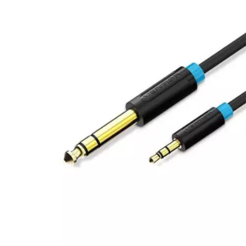 VENTION BABBI 6.5mm Male to 3.5mm Male Audio Cable 3M Black-gallery-1