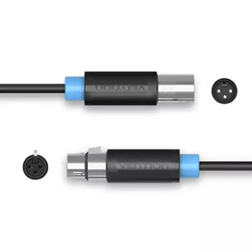 VENTION BBFBL XLR Audio Extension Cable 10M Black-gallery-2