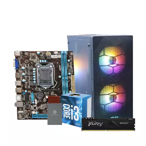 INTEL CORE I3 7TH GEN H110 8GB RAM 512GB SSD CORPORATE PC