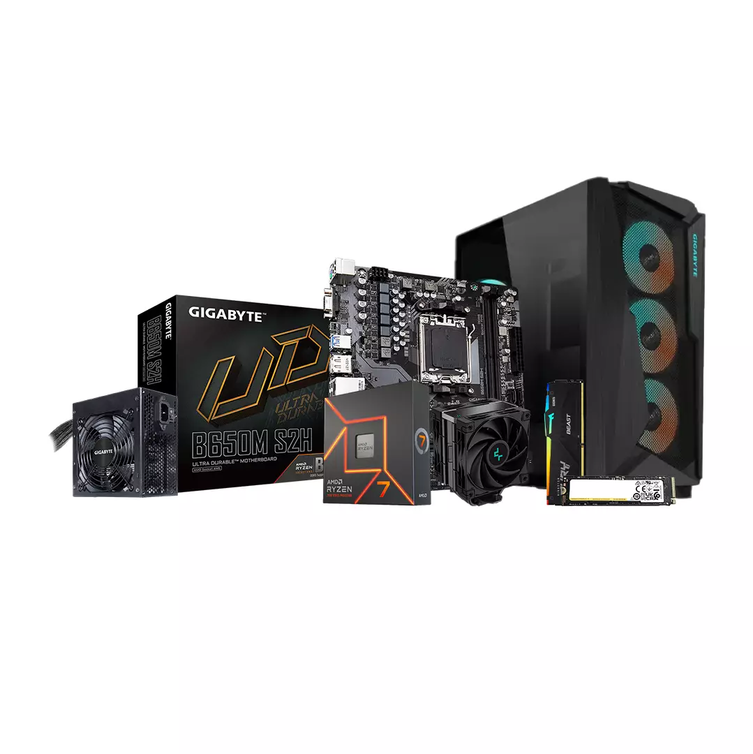 AMD RYZEN 7 7700X GIGABYTE B650M DS3H 16GB RAM 512GB SSD DESKTOP PC