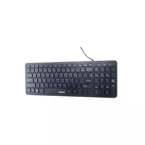 Meetion MT-K410 Wired Ultra Thin Chocolate Keyboard - Black-gallery-1