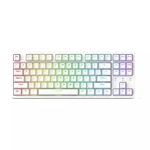 Dareu A87 Violet Gold V2 Hotswappable Mechanical Keyboard (White)