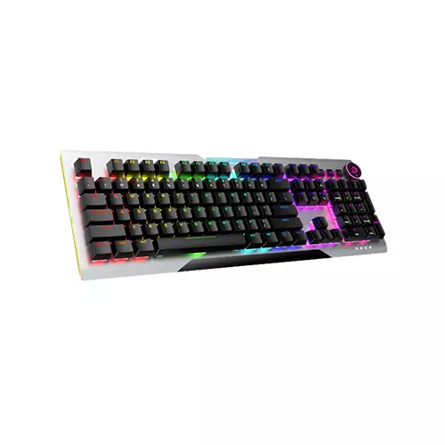 DAREU EK925 II RGB HOTSWAPPABLE MECHANICAL WIRED GAMING KEYBOARD WITH KNOB (BLUE SWITCH)-gallery-1