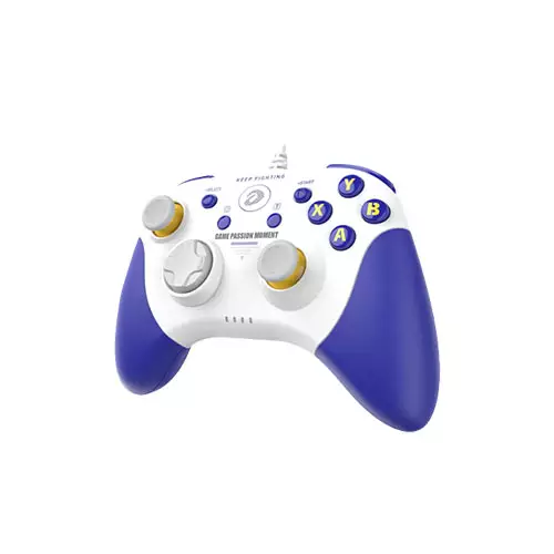 DAREU H101 WIRED GAMEPAD 360° JOYSTICK CONTROLLER (BLUE)-gallery-1