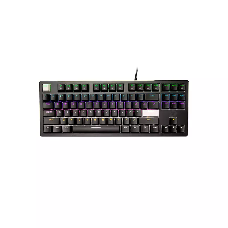 DAREU EK87 V2 WIRED RED SWITCH RAINBOW BLACK KEYBOARD-gallery-1