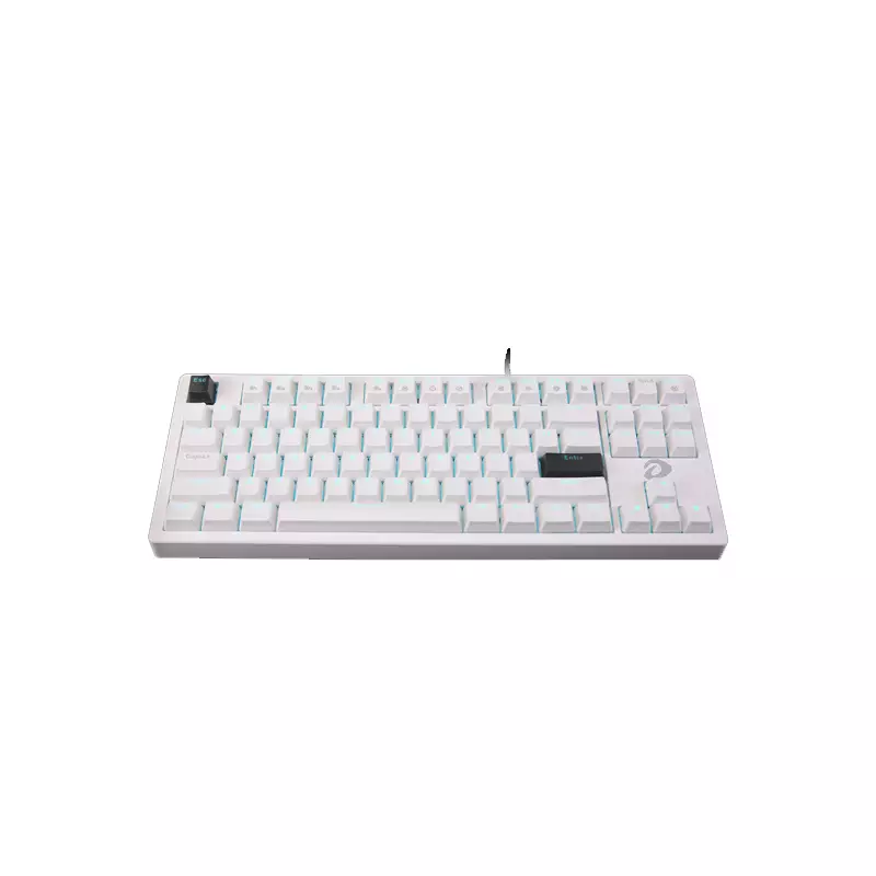 DAREU EK87 V2 WIRED BROWN SWITCH RAINBOW WHITE KEYBOARD-gallery-1