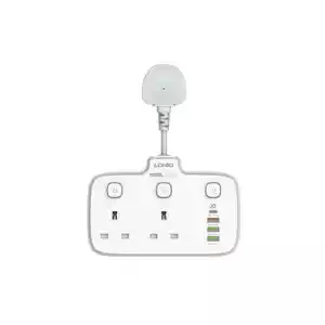 LDNIO SK2492 20W 2 Outlet + 3 PD& QC USB Port Max Power Strip White