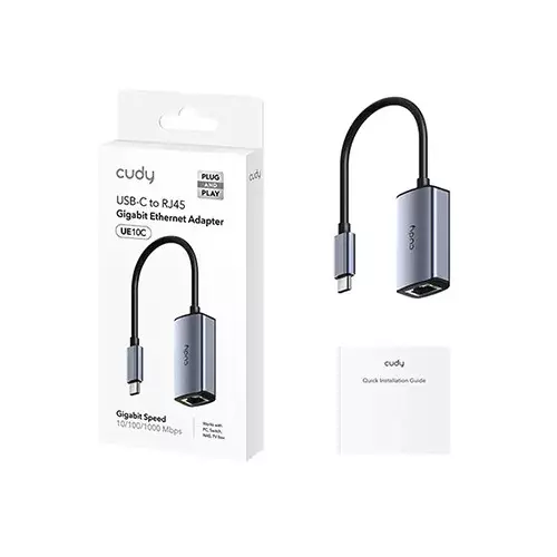 CUDY UE10C USB-C to Gigabit Ethernet Converter-gallery-1