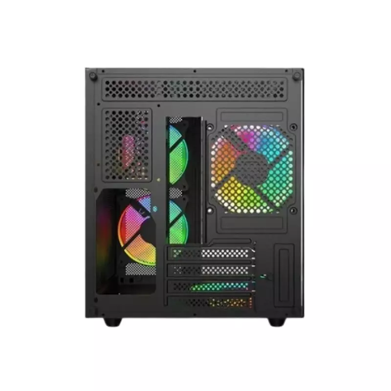 REVENGER DUO DYNAMIC FULL-VIEW MINI-TOWER ATX CASE (BLACK)-gallery-2