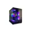Revenger Base Dynamic Mini Mid Tower Micro ATX ARGB Desktop Gaming Case (Black)-gallery-1