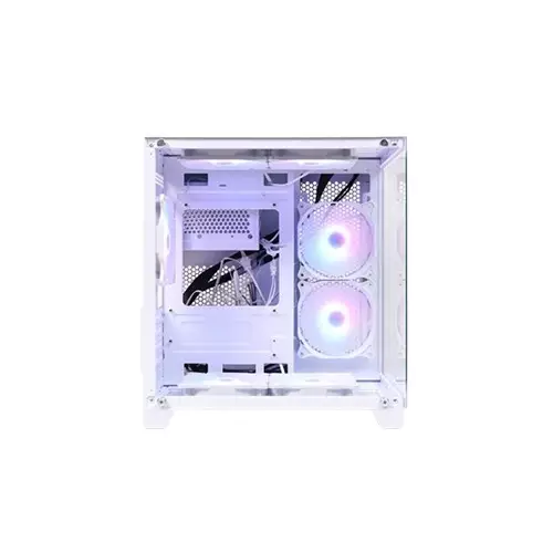 Revenger Base Dynamic Mini Mid Tower Micro ATX ARGB Desktop Gaming Case (white)-gallery-2