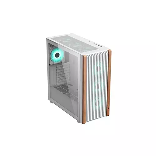 PC POWER Wood Mesh WH 6 Fans Gaming Casing-gallery-2