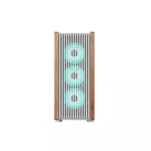 PC POWER Wood Mesh WH 6 Fans Gaming Casing-gallery-1