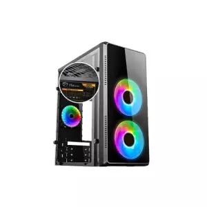 PC Power Pulse Fire X2 M-atx Mid Tower Computer Case With 200w Power Supply-gallery-1