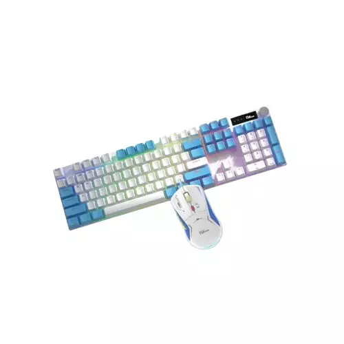 PC Power Fury Combo WH RGB RED Switch Mechanical Gaming Keyboard AND Mouse Combo